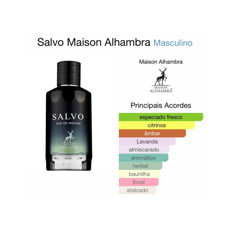 Salvo Maison Alhambra – 100ml (Ref. Olf.Sauvage Dior) - Imagem 2