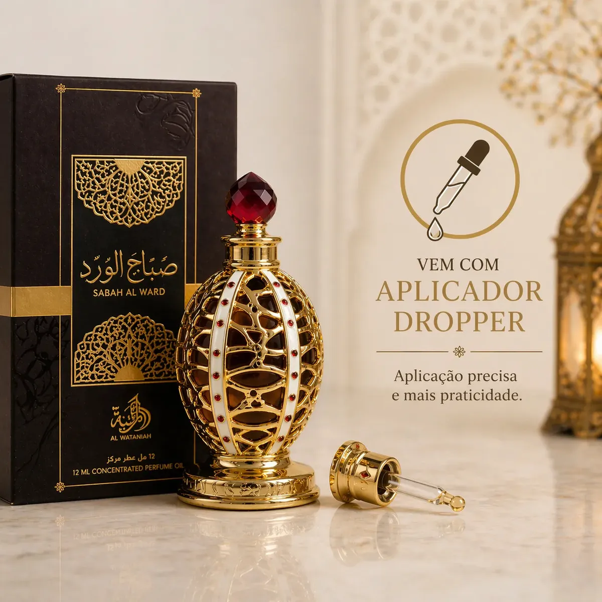 PERFUME EM OLEO SABAH AL WARD 12ML - Imagem 3